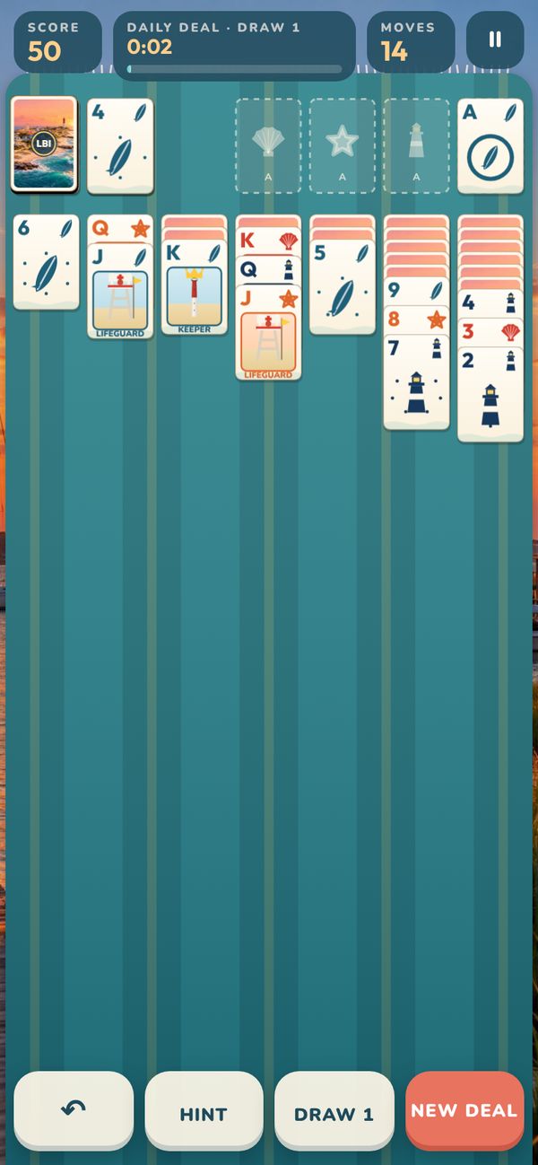 Shore Solitaire with the LBI deck